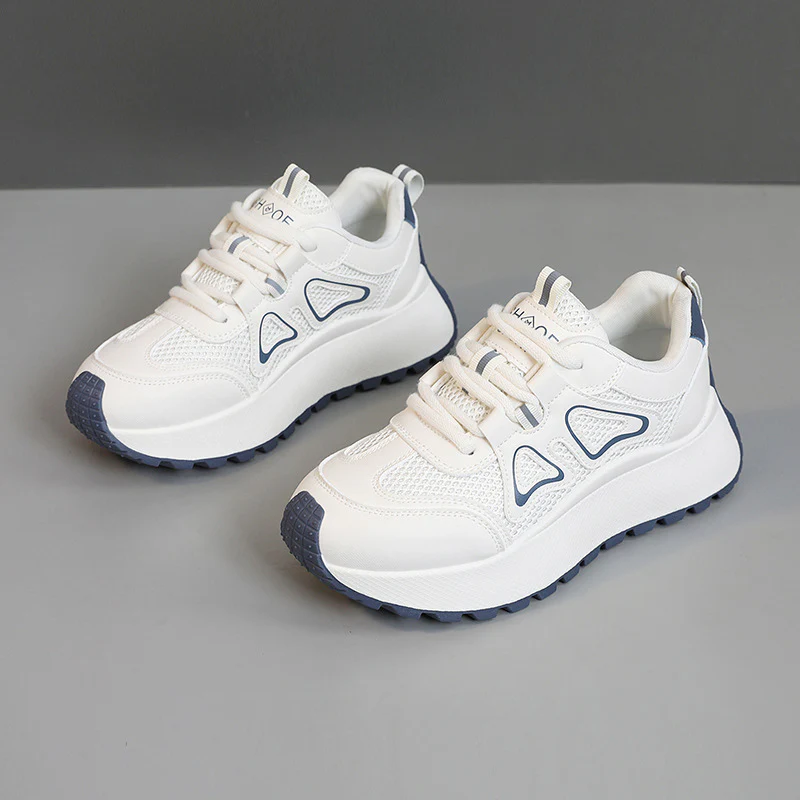 Damen sportliche Sneakers mit atmungsaktiver Mesh-Oberfläche und stoßdämpfender Sohle Heidi Mode - Image 6