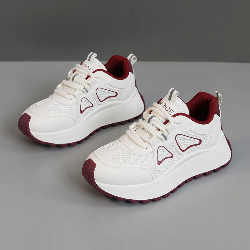 Damen sportliche Sneakers mit atmungsaktiver Mesh-Oberfläche und stoßdämpfender Sohle Heidi Mode - Image 8