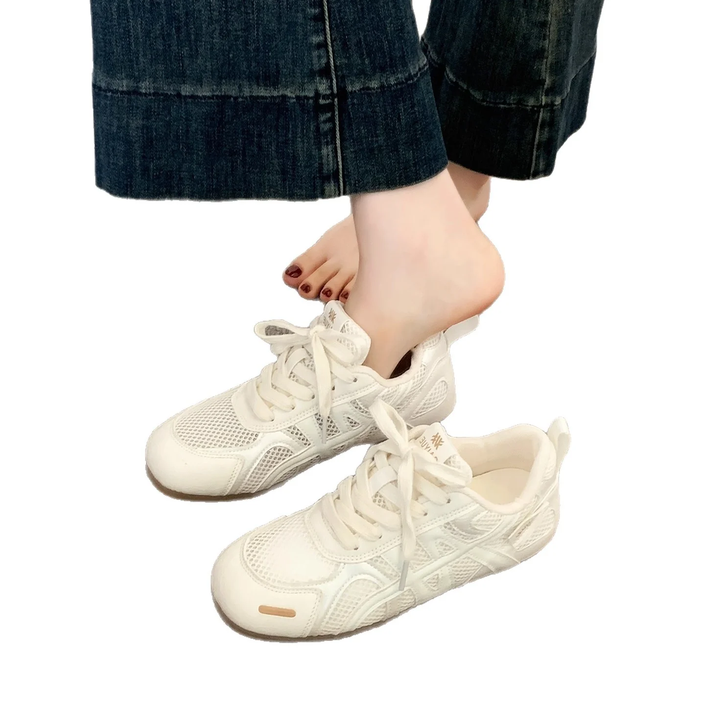 Damen Sportliche Sneakers mit atmungsaktiver Mesh-Oberfläche und stoßdämpfender Sohle Heidi Mode - Image 5