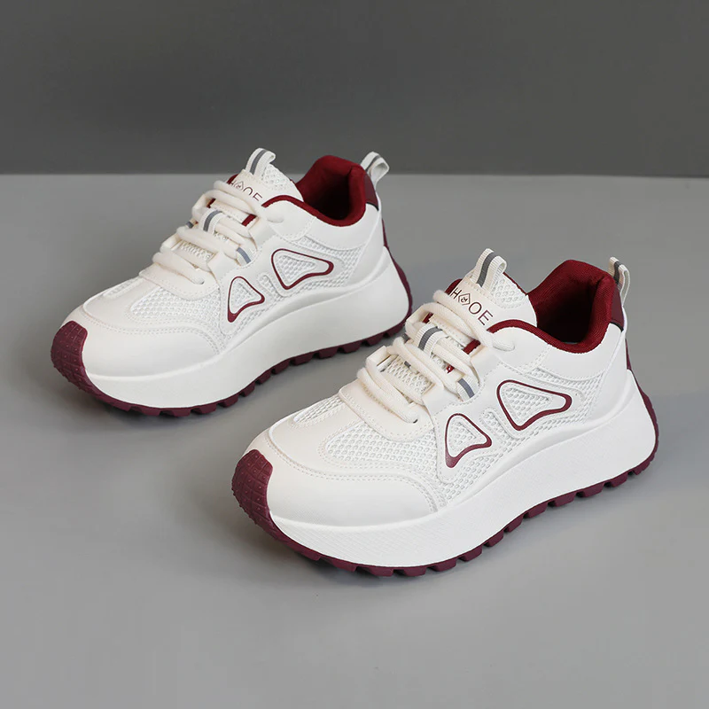 Damen Sportliche Sneakers mit atmungsaktiver Mesh-Oberfläche und stoßdämpfender Sohle Heidi Mode - Image 2