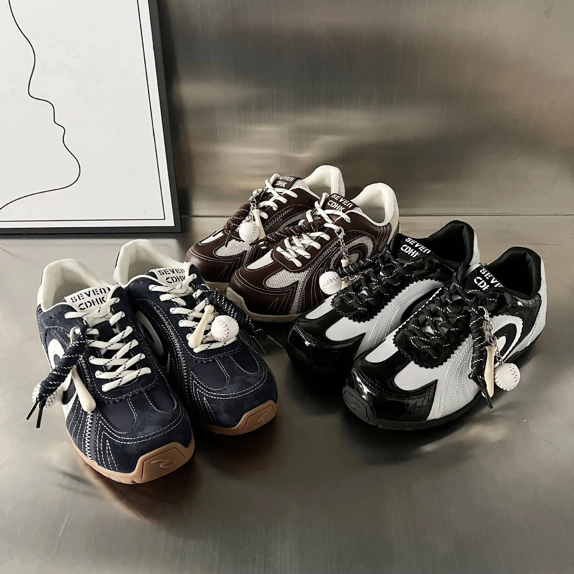 Damen Sportliche Sneakers mit atmungsaktiver Mesh-Oberfläche und trendigem Design Heidi Mode - Image 4