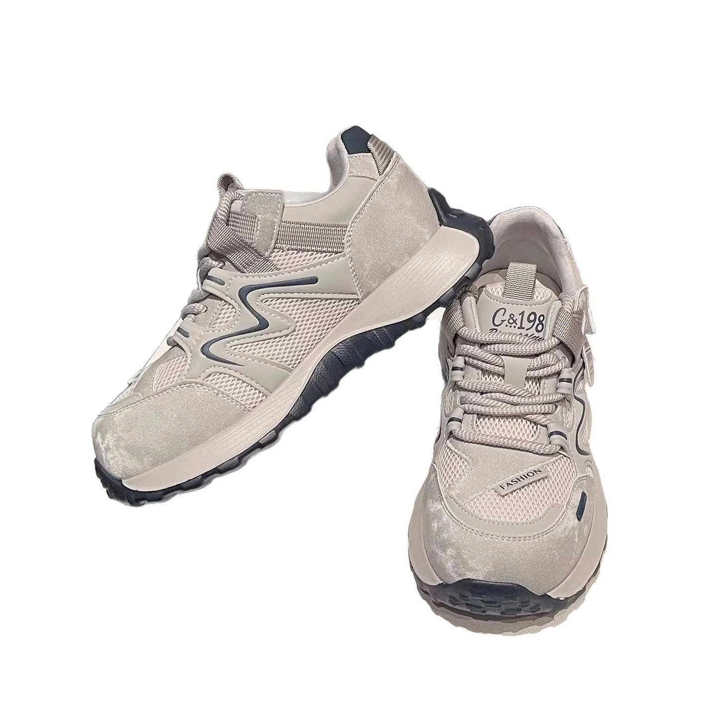 Damen Sportliche Sneakers mit atmungsaktiver Mesh-Oberfläche und verstärktem Fersenbereich Heidi Mode - Image 5