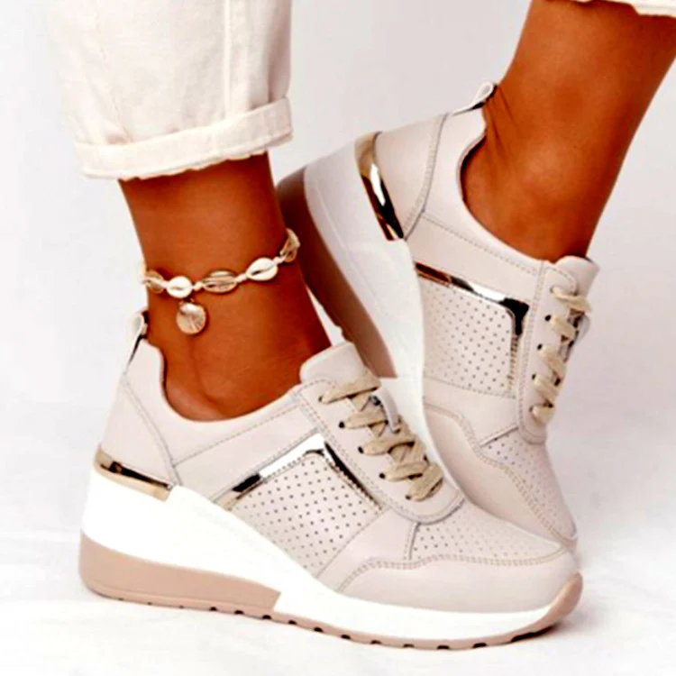 Damen Sportliche Sneakers mit atmungsaktiver Netzoberfläche und modischen Akzenten Heidi Mode - Image 3