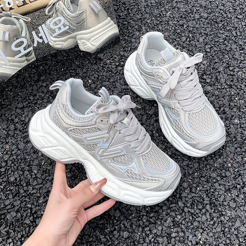 Damen Sportliche Sneakers mit atmungsaktiver Netzstruktur und dämpfender Sohle Heidi Mode - Image 3