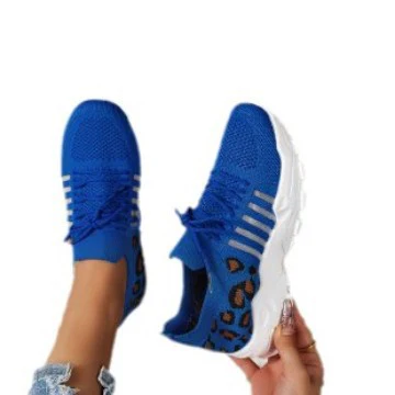 Damen Sportliche Sneakers mit atmungsaktiver Netzstruktur und modischem Leopardenmotiv Heidi Mode - Image 5
