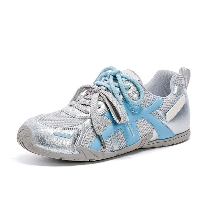 Damen Sportliche Sneakers mit atmungsaktiver Netzstruktur und reflektierenden Akzenten Heidi Mode - Image 8