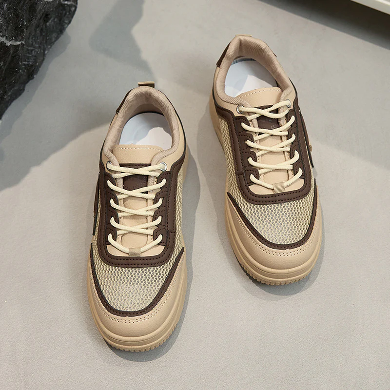 Damen Sportliche Sneakers mit atmungsaktiver Netzstruktur und robustem Sohlendesign Heidi Mode - Image 4