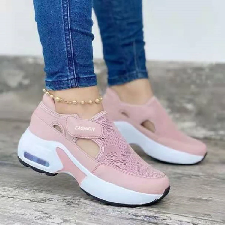Damen Sportliche Sneakers mit atmungsaktiver Netzstruktur und rutschfester Sohle Heidi Mode - Image 9