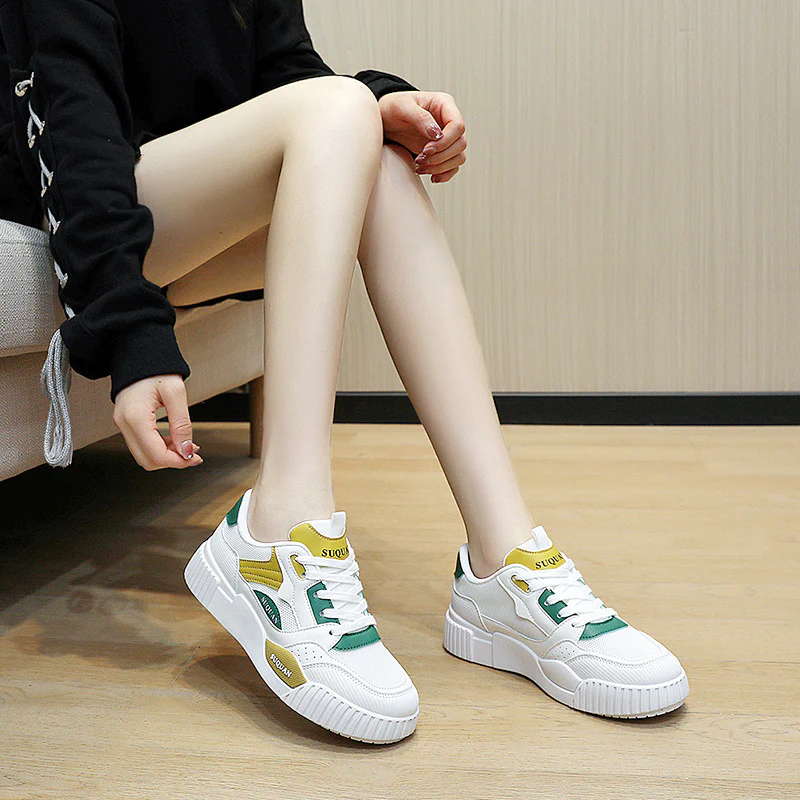Damen Sportliche Sneakers mit atmungsaktiver Oberfläche und dämpfendem Sohlenprofil Heidi Mode - Image 4