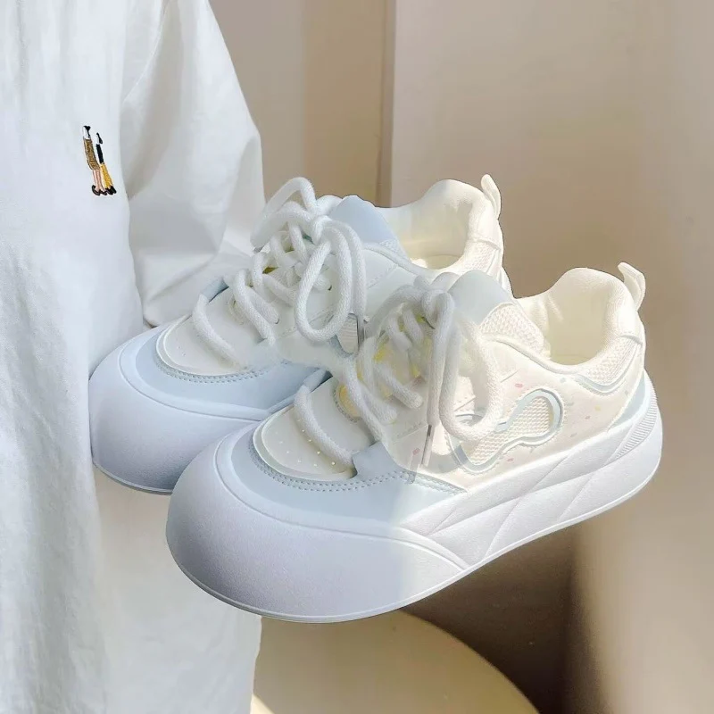 Damen Sportliche Sneakers mit atmungsaktiver Oberflächenstruktur und dämpfender Sohle Heidi Mode - Image 7