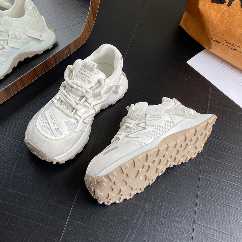 Damen Sportliche Sneakers mit atmungsaktiver Oberflächenstruktur und flexiblem Sohlenprofil Heidi Mode - Image 7