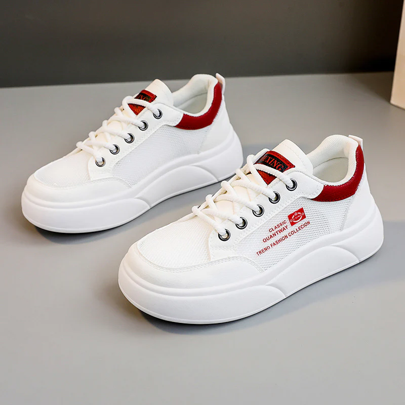 Damen Sportliche Sneakers mit atmungsaktiver Oberflächenstruktur und komfortablem Dämpfungssystem Heidi Mode - Image 8
