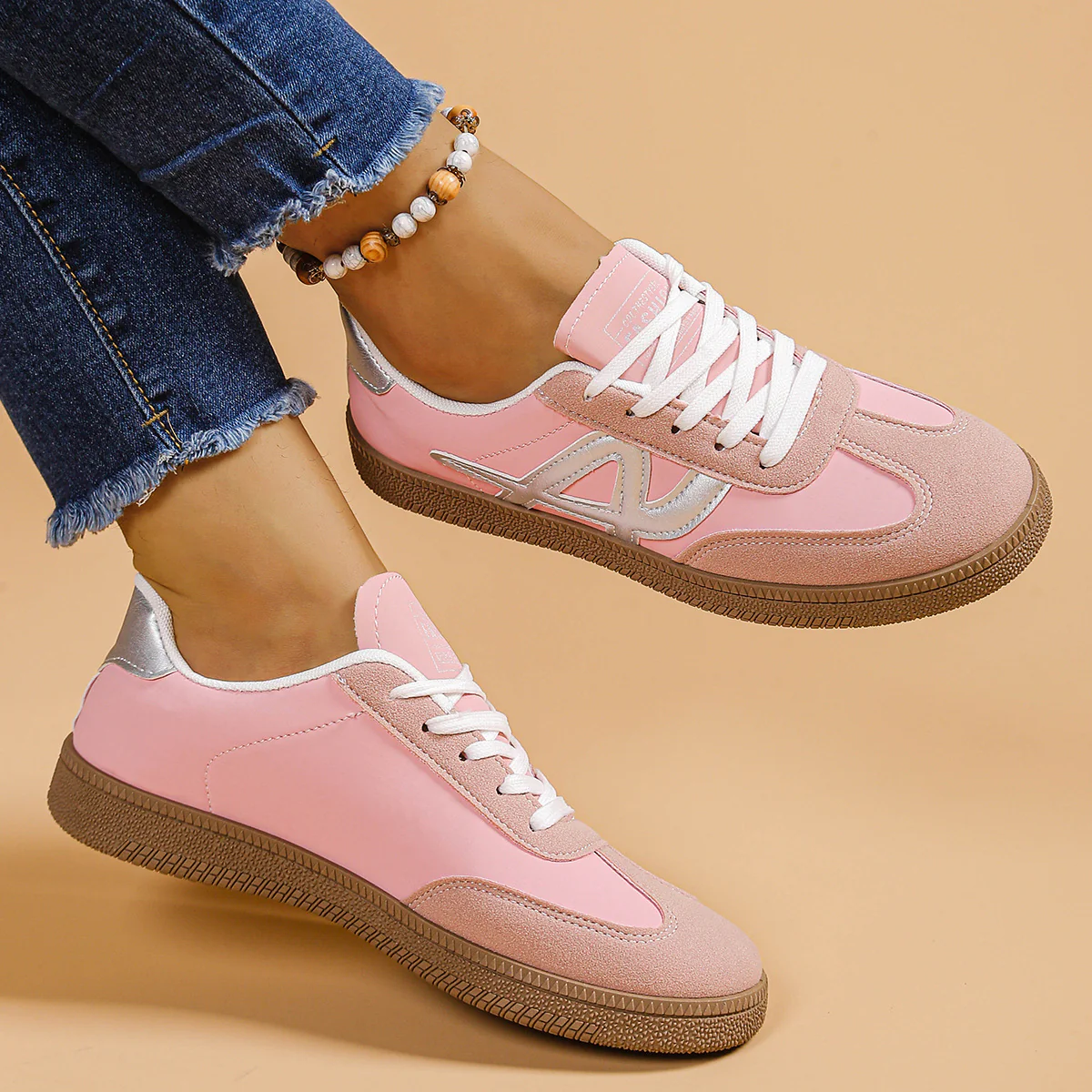 Damen Sportliche Sneakers mit atmungsaktiver Oberflächenstruktur und rutschfester Sohle Heidi Mode - Image 3