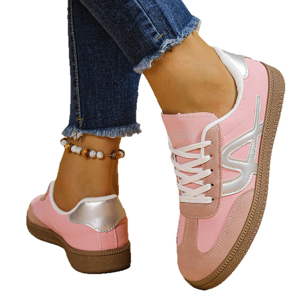 Damen Sportliche Sneakers mit atmungsaktiver Oberflächenstruktur und rutschfester Sohle Heidi Mode - Image 5