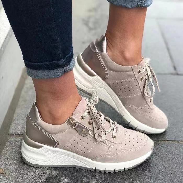 Damen Sportliche Sneakers mit atmungsaktiver Oberflächenstruktur und stilvollem Design Heidi Mode - Image 2