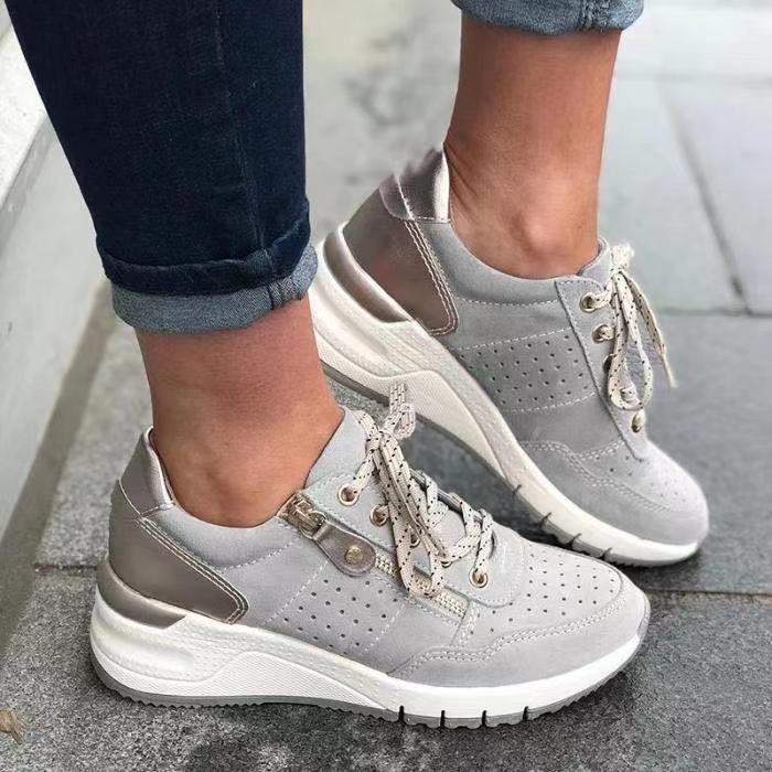 Damen Sportliche Sneakers mit atmungsaktiver Oberflächenstruktur und stilvollem Design Heidi Mode - Image 3