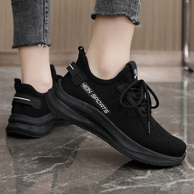 Damen Sportliche Sneakers mit atmungsaktiver Obermaterialstruktur und flexibel dämpfender Sohle Heidi Mode - Image 2
