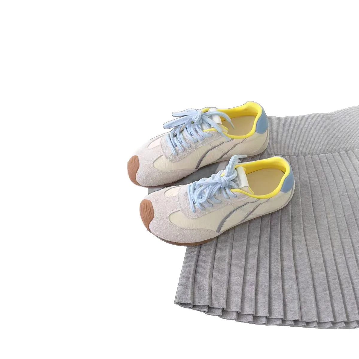 Damen Sportliche Sneakers mit atmungsaktiver Obermaterialstruktur und trendigem Design Heidi Mode - Image 5