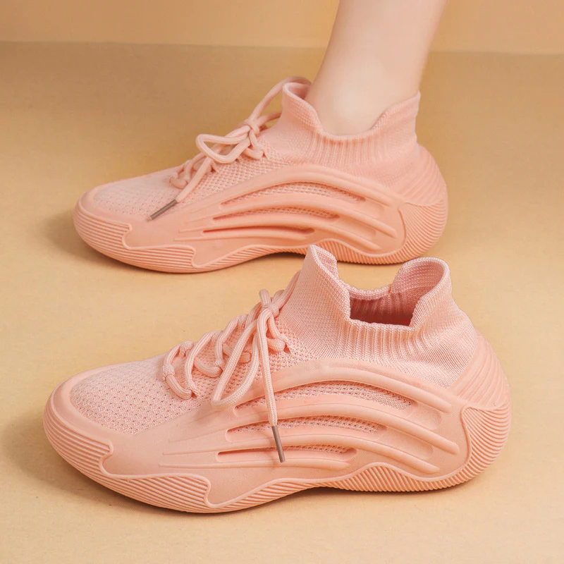 Damen Sportliche Sneakers mit atmungsaktiver Strick-Oberfläche und flexibler Sohle Heidi Mode - Image 7