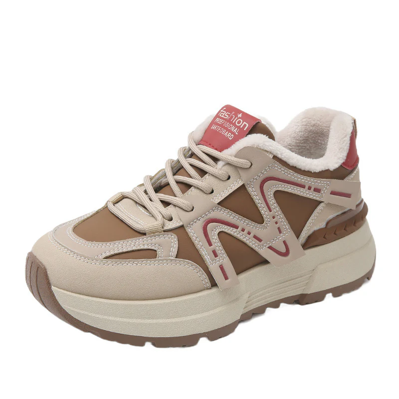 Damen Sportliche Sneakers mit bequemer Fleece-Innenausstattung Heidi Mode - Image 5
