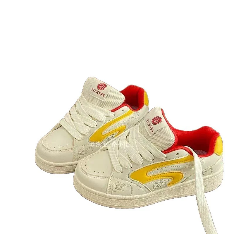 Damen Sportliche Sneakers mit buntem Akzent und atmungsaktiver Obermaterialstruktur Heidi Mode - Image 5