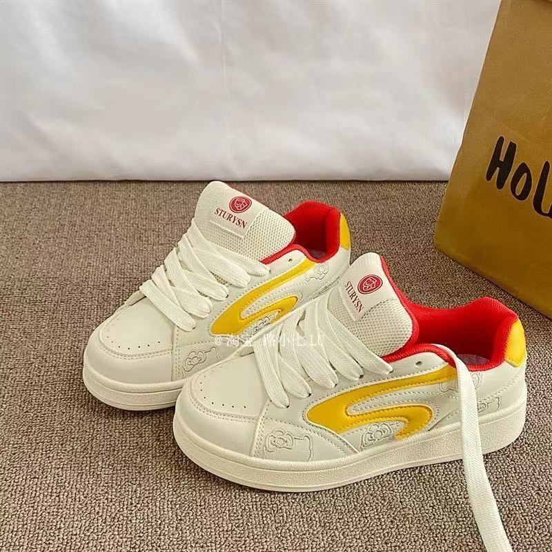 Damen Sportliche Sneakers mit buntem Akzent und atmungsaktiver Obermaterialstruktur Heidi Mode - Image 6