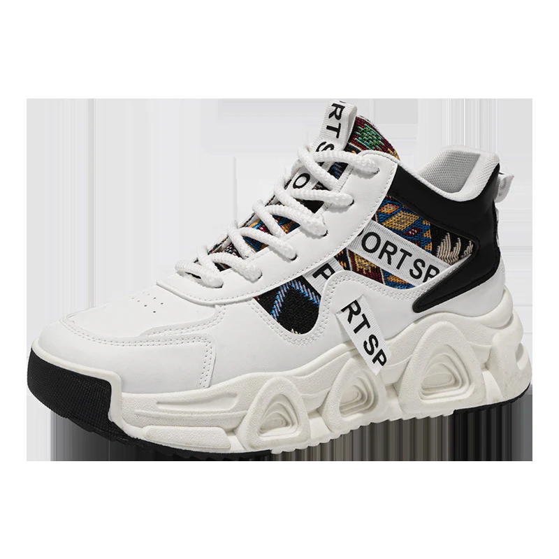 Damen Sportliche Sneakers mit buntem Mesh-Einsatz und dämpfender Sohle Heidi Mode - Image 7