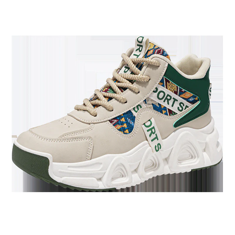 Damen Sportliche Sneakers mit buntem Mesh-Einsatz und dämpfender Sohle Heidi Mode - Image 8