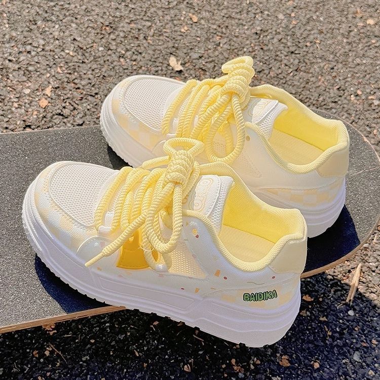 Damen Sportliche Sneakers mit buntem Pudding-Design und extra bequemer Dämpfung Heidi Mode - Image 4