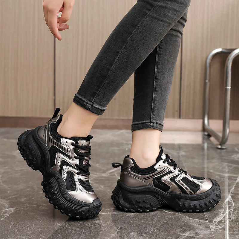 Damen sportliche Sneakers mit dämpfendem Komfort und atmungsaktiver Netzstruktur Heidi Mode - Image 3