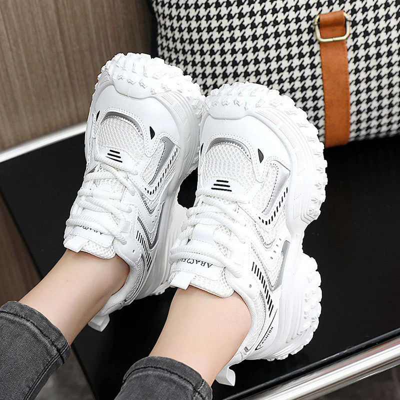 Damen sportliche Sneakers mit dämpfendem Komfort und atmungsaktiver Netzstruktur Heidi Mode - Image 4