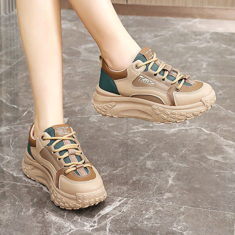 Damen Sportliche Sneakers mit dämpfendem Sohlenprofil und atmungsaktiver Mesh-Oberfläche Heidi Mode - Image 3