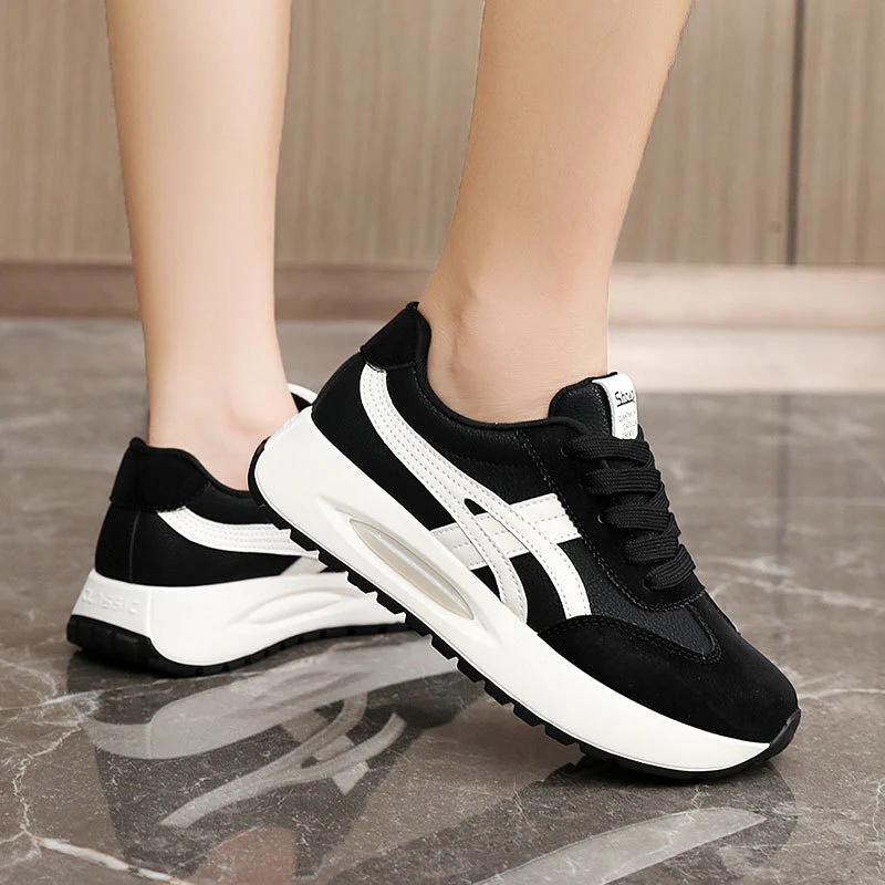Damen Sportliche Sneakers mit dämpfendem Sohlenprofil und robustem Obermaterial Heidi Mode - Image 3