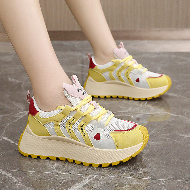 Damen Sportliche Sneakers mit dämpfender Laufsohle und strapazierfähigem Obermaterial Heidi Mode - Image 4