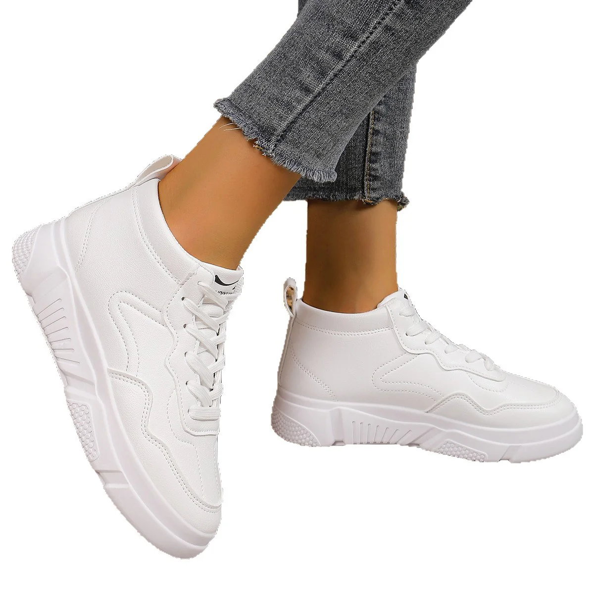 Damen Sportliche Sneakers mit dämpfender Laufsohle und trendigem Design Heidi Mode - Image 5
