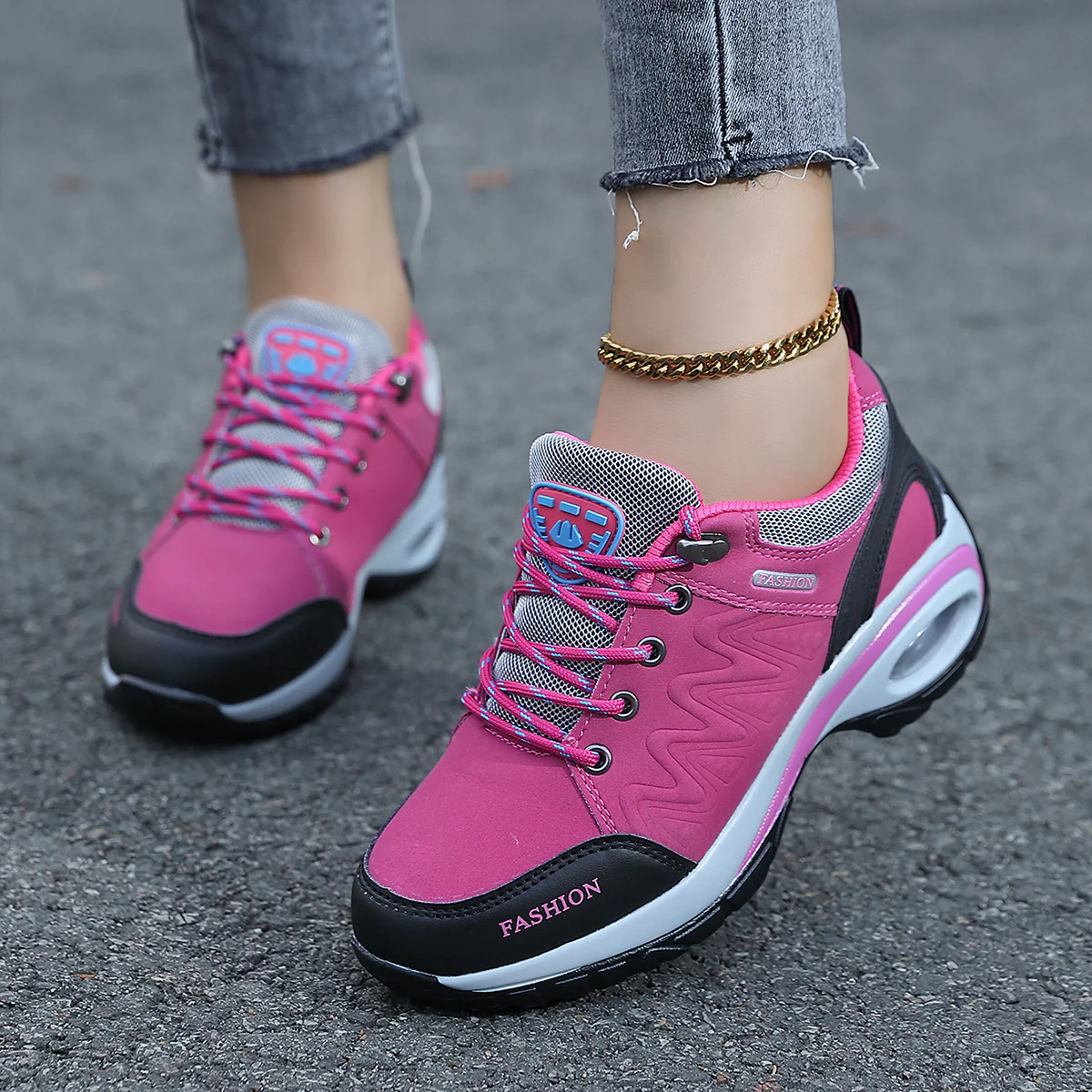 Damen Sportliche Sneakers mit dämpfender Luftpolsterung und flexibler Sohle Heidi Mode - Image 4