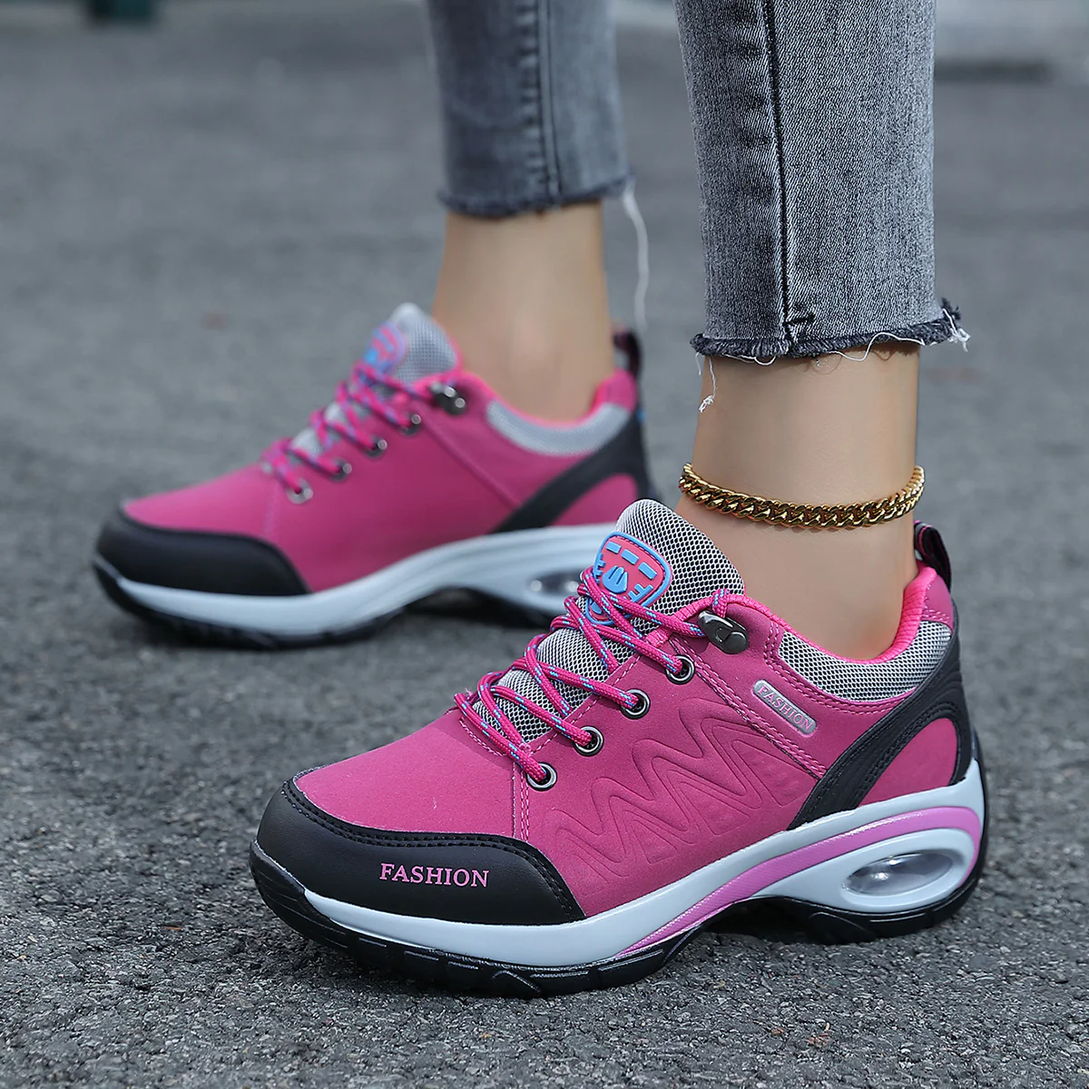 Damen Sportliche Sneakers mit dämpfender Luftpolsterung und flexibler Sohle Heidi Mode - Image 9