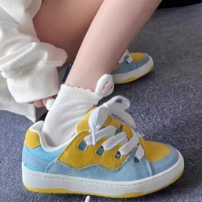 Damen Sportliche Sneakers mit detailverliebtem Farbdesign und gepolsterter Innensohle Heidi Mode - Image 2