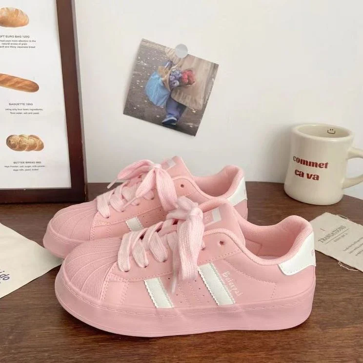 Damen Sportliche Sneakers mit dickem Sohlenprofil und atmungsaktiver Obermaterialstruktur Heidi Mode - Image 7