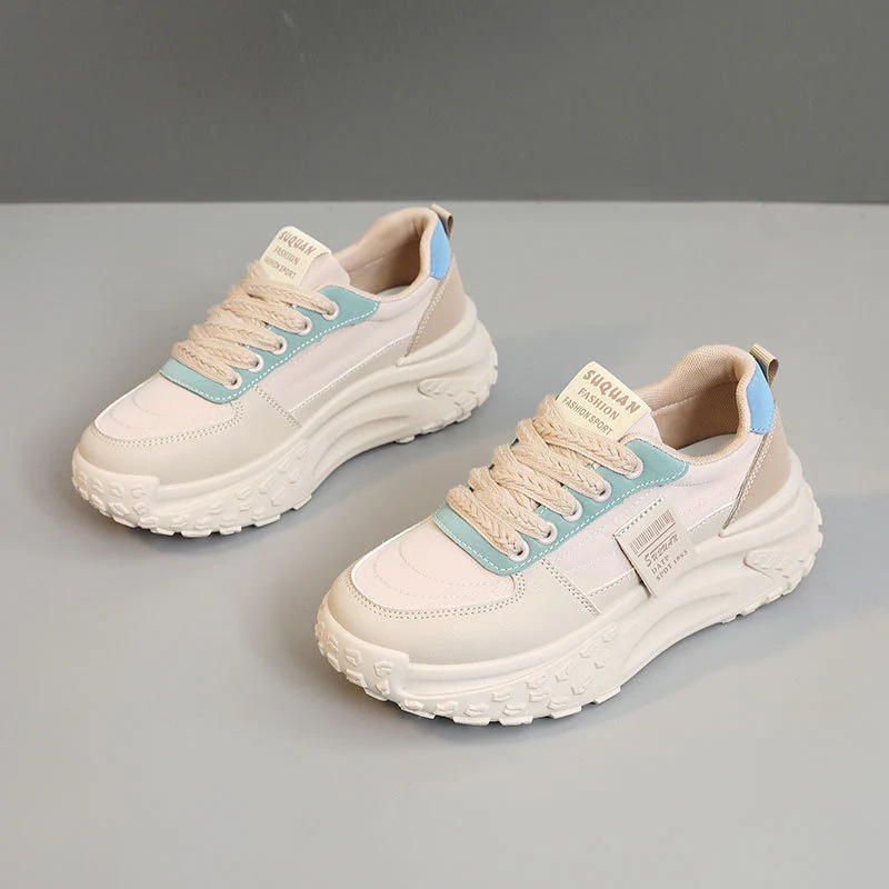 Damen Sportliche Sneakers mit doppeltem Dämpfungssystem und atmungsaktiver Oberflächenstruktur Heidi Mode - Image 7