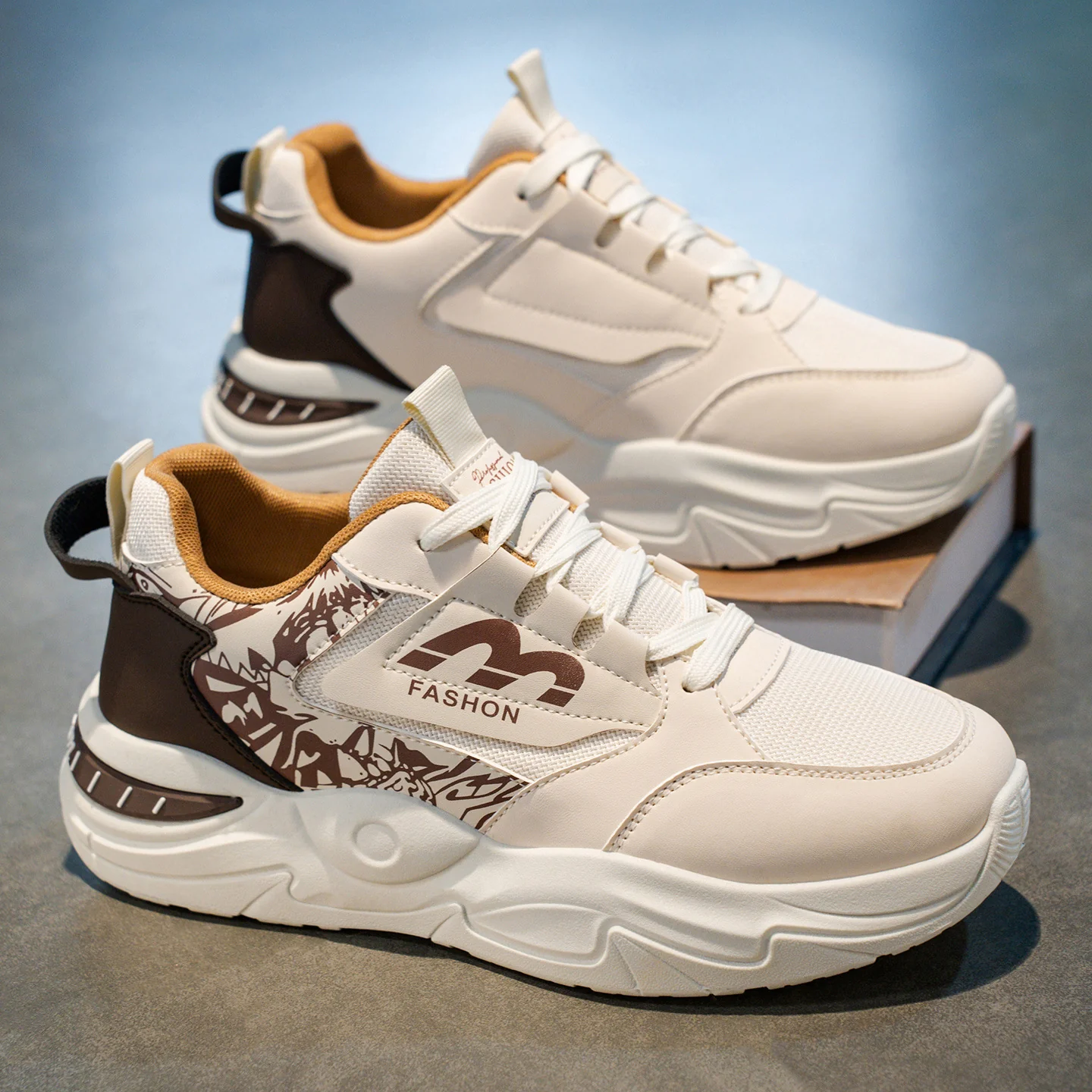 Damen Sportliche Sneakers mit dynamischer Profilgestaltung und rutschfester Sohle Heidi Mode - Image 2