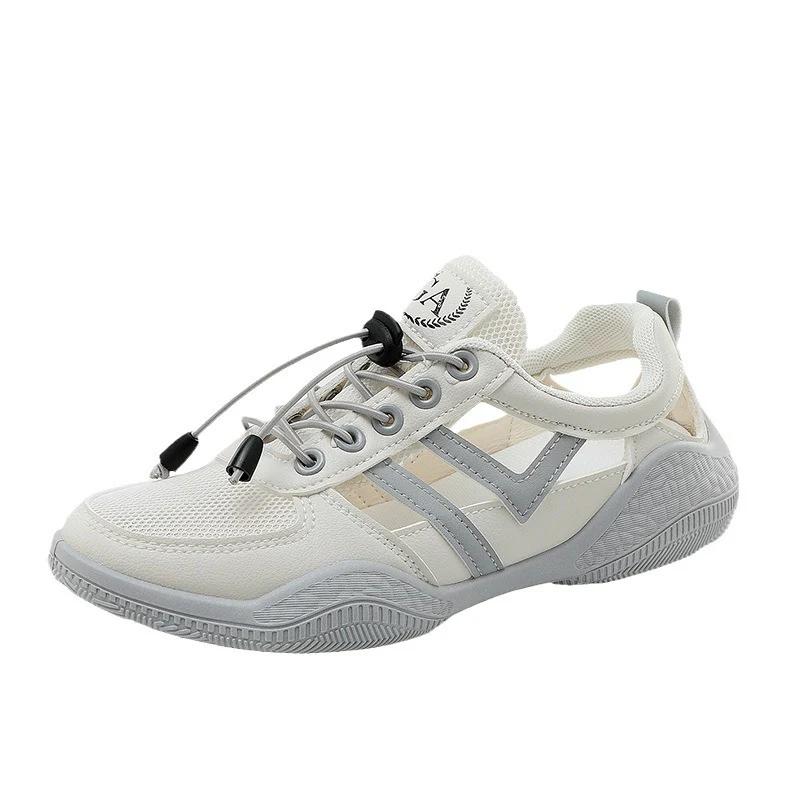Damen Sportliche Sneakers mit elastischem Schnürsystem und atmungsaktiver Obermaterialstruktur Heidi Mode - Image 5