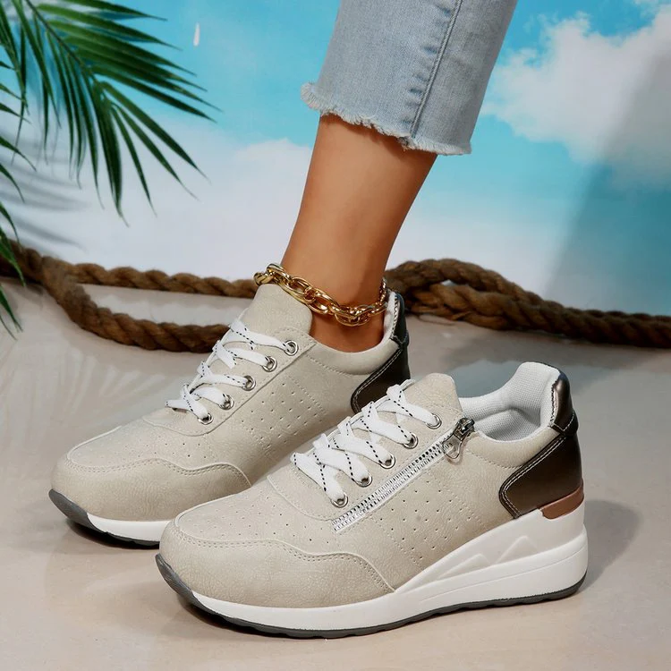 Damen sportliche Sneakers mit elegantem Reißverschluss und hohem Komfort Heidi Mode - Image 10
