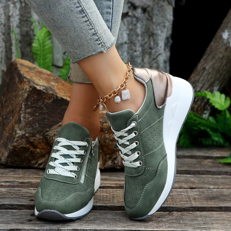 Damen sportliche Sneakers mit elegantem Reißverschluss und hohem Komfort Heidi Mode - Image 6
