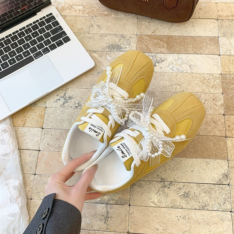 Damen Sportliche Sneakers mit elegantem Schleifendetail Heidi Mode - Image 2