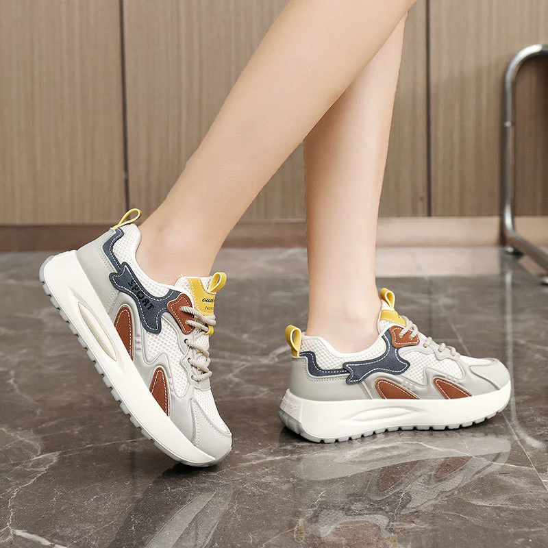 Damen Sportliche Sneakers mit ergonomischem Dämpfungssystem und atmungsaktiver Obermaterialstruktur Heidi Mode - Image 4