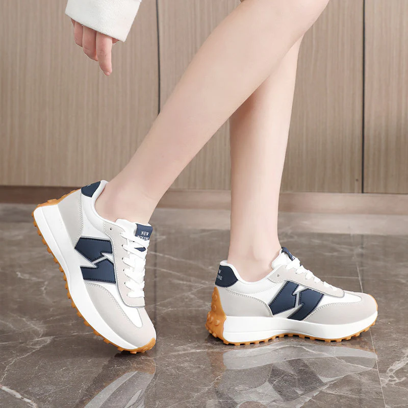 Damen Sportliche Sneakers mit ergonomischem Dämpfungssystem und modischem Design Heidi Mode - Image 3