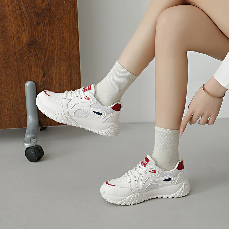 Damen sportliche Sneakers mit ergonomischem Dämpfungssystem und rutschfester Sohle Heidi Mode - Image 4