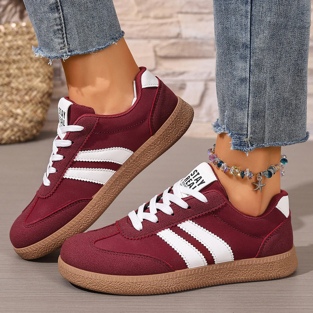 Damen Sportliche Sneakers mit ergonomischem Design und rutschfester Sohle Heidi Mode - Image 3