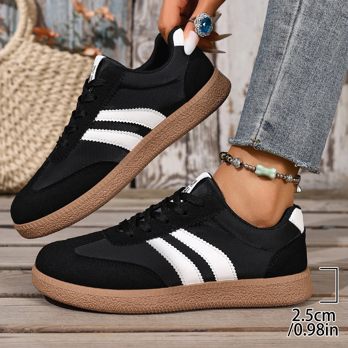 Damen Sportliche Sneakers mit ergonomischem Design und rutschfester Sohle Heidi Mode - Image 4